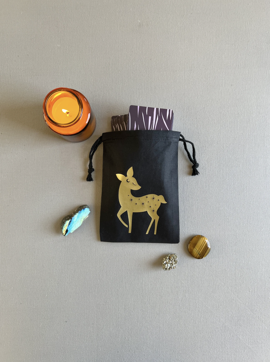 Cosmic Fawn Drawstring Pouch