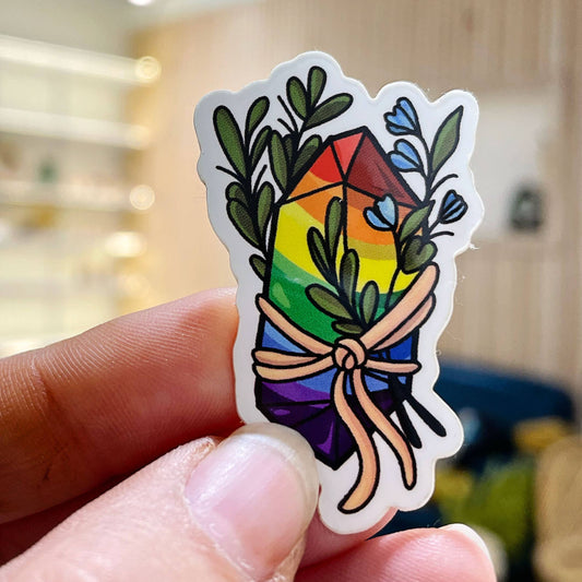 Rainbow Pride Crystal Sticker