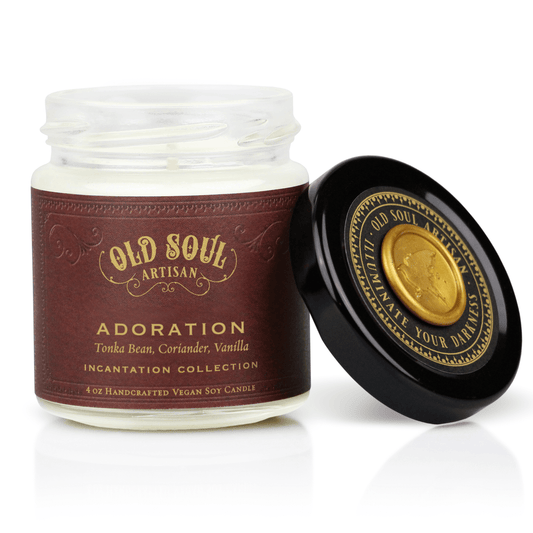 Adoration - 4oz Soy Candle - Inspired by Herbal Folklore