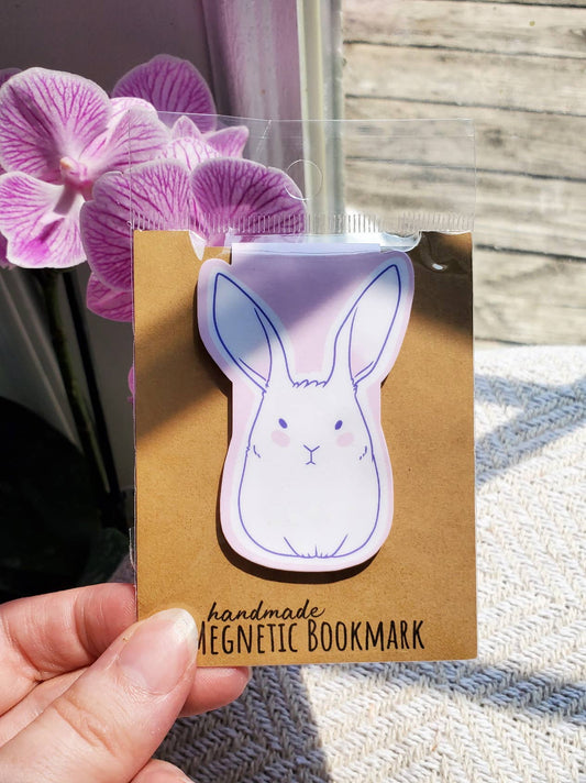 White Rabbit Magnetic Bookmark