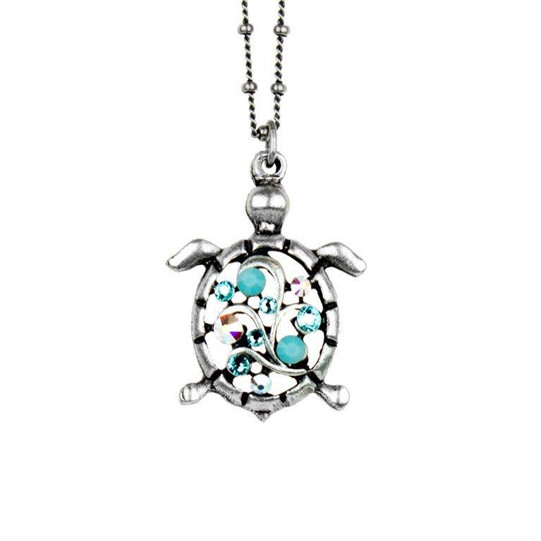 Coco Turtle Crystal Necklace