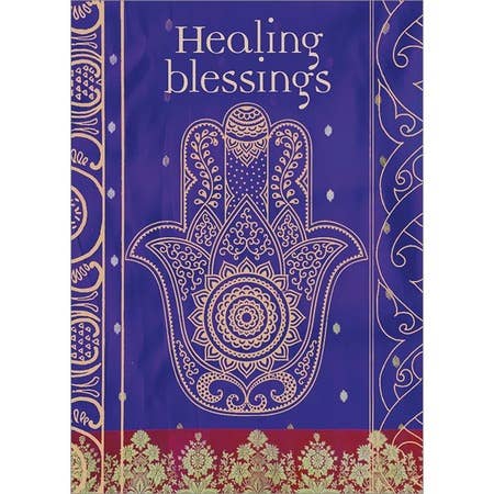 Healing Blessings Hamsa Greeting Card (Set of 6)