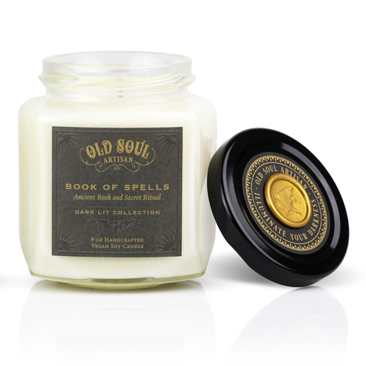 Book Of Spells - 9oz Soy Candle - For Book Lovers
