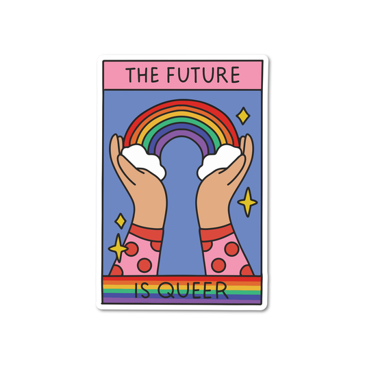 The Future Is Queer Tarot Card Vinyl Sticker
