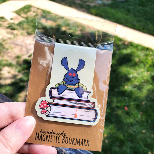 Mothman in the Library Magnetic Bookmark