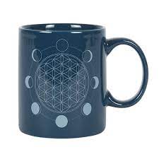 Flower of Life and Phases of the Moon Mug