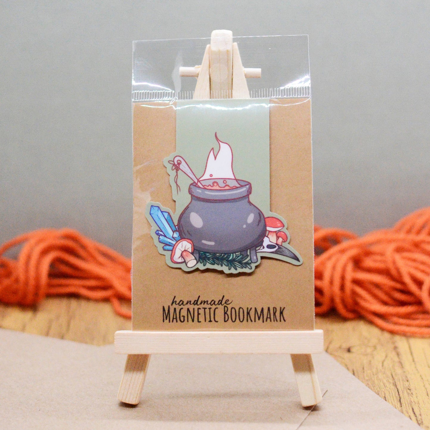 Witch's Cauldron Magnetic Bookmark